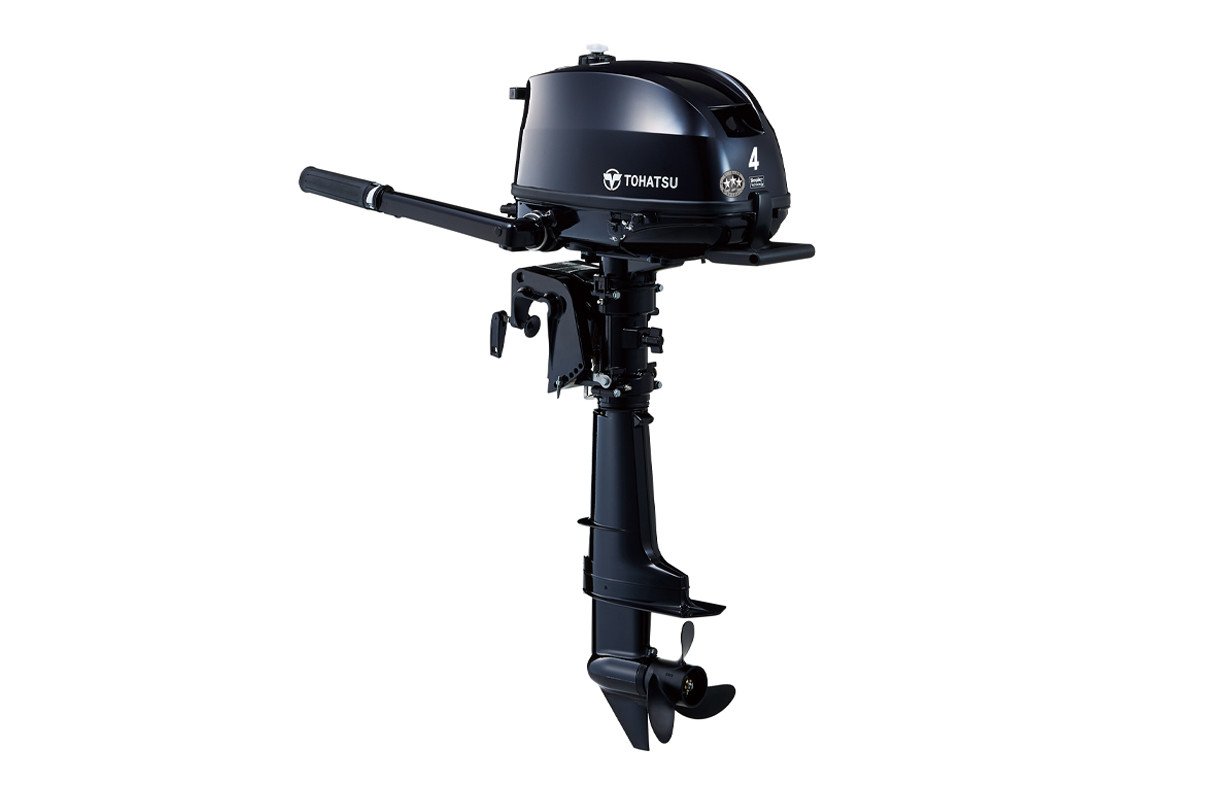 Tohatsu MFS4B 4HP 4-Stroke Outboard Motor – Short (15") Shaft, Manual start