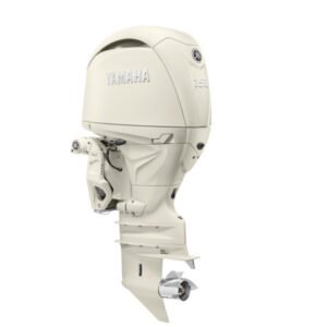 Yamaha 150hp DEC Outboard Motor 25" Shaft Counter Rotation Classic White LF150XSA4