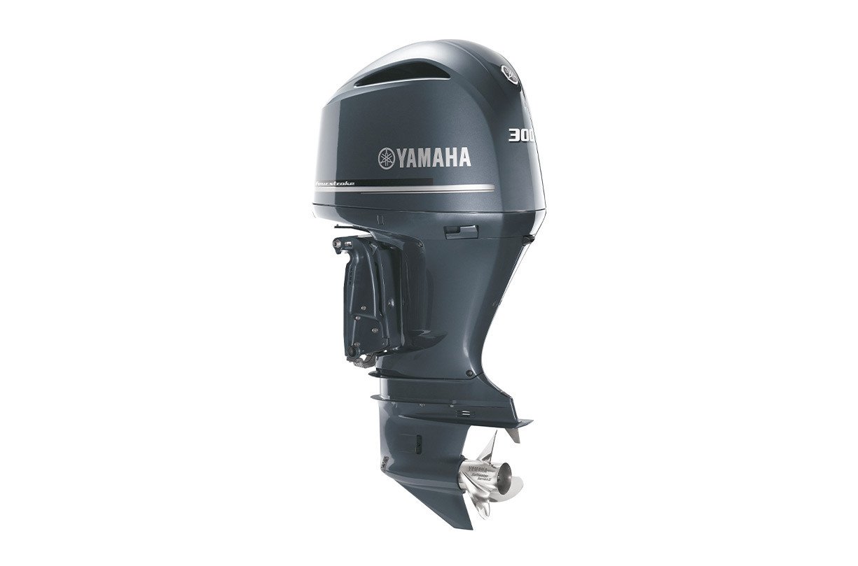 Yamaha 300hp Standard Outboard Motor 25" Shaft Standard Rotation Grey F300XA