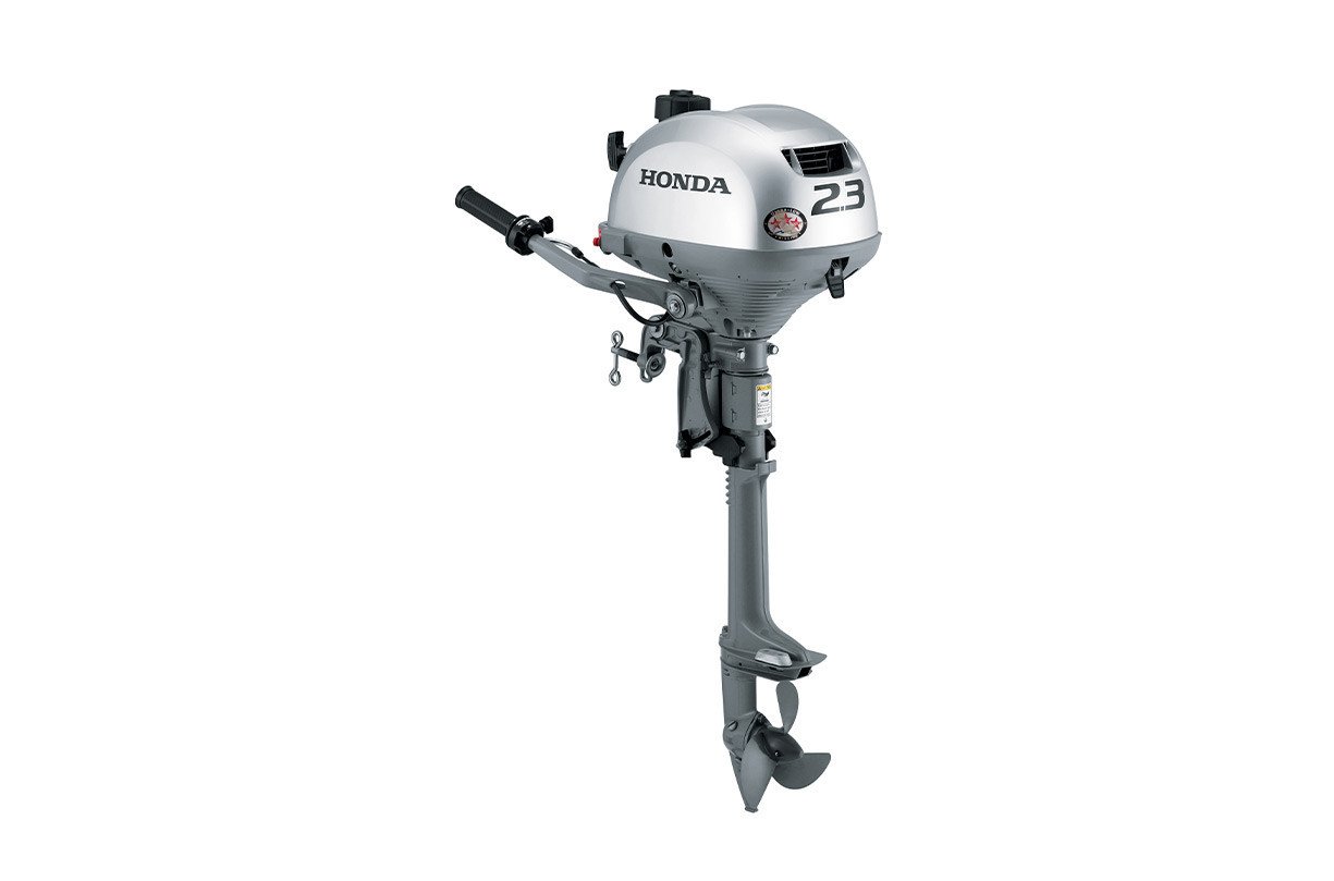 Honda 2.3hp Portable Outboard | Tiller, Manual Start, 20" Shaft | BF2.3D3LCH