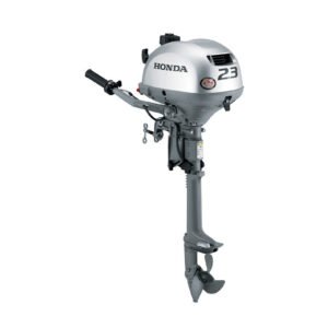 Honda 2.3hp Portable Outboard | Tiller, Manual Start, 15" Shaft | BF2.3D3SCH