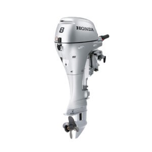 Honda 8hp Portable Outboard | Tiller, Electric and Manual Start, 20" Shaft | BF8DK3LHSA