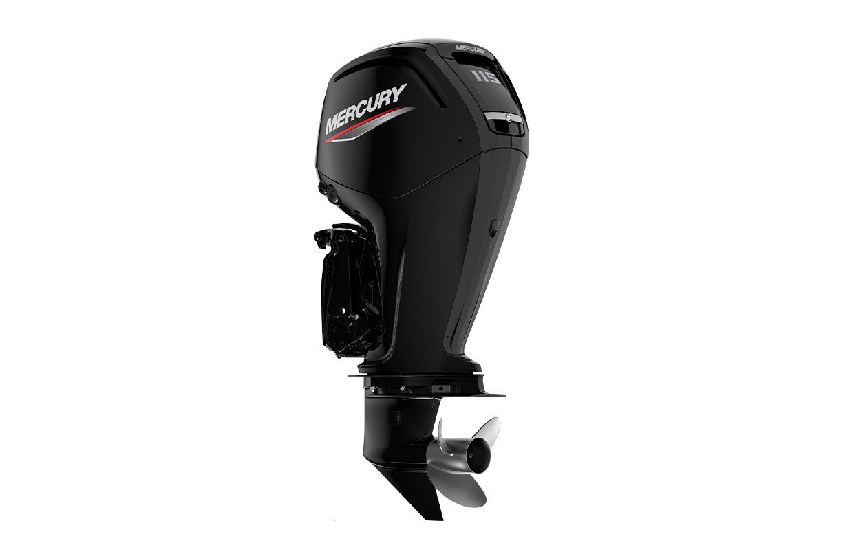 Mercury 115hp Command Thrust Outboard - Remote Mechanical, Electric Start, 25" Shaft, Counter Rotation - 115ECXLPT