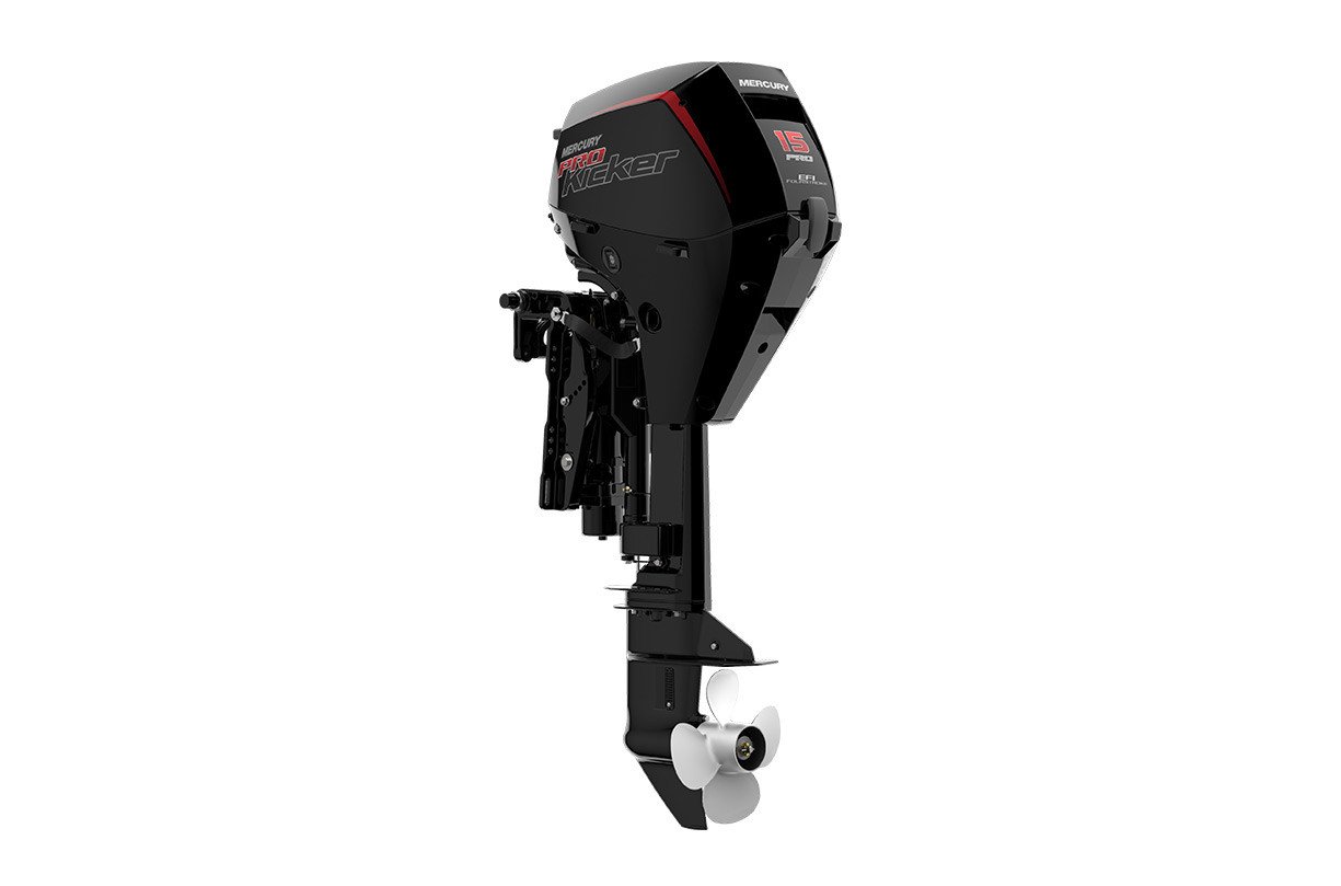 Mercury 15hp EFI ProKicker Outboard - Remote Mechanical, Electric and Manual Start, 25" Shaft - 15EXLPT