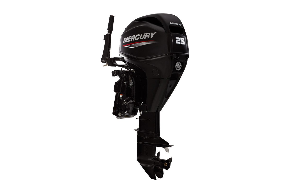 Mercury 25hp EFI Outboard - Tiller, Manual Start, 15" Shaft - 25MH