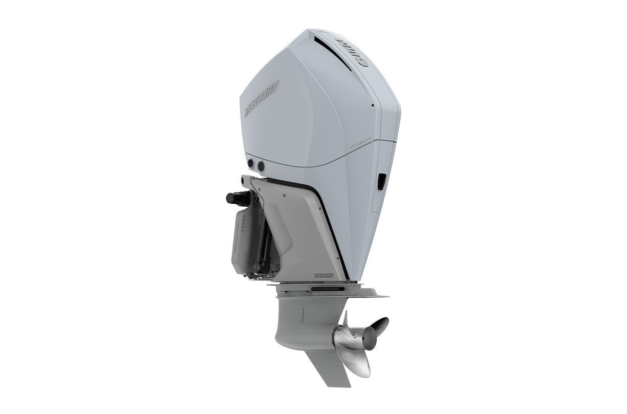 Mercury 250HP Verado 4-Stroke Outboard | Counter Rotation | Digital Throttle & Shift | 25" X-Long | White | Verado 250CXL WH