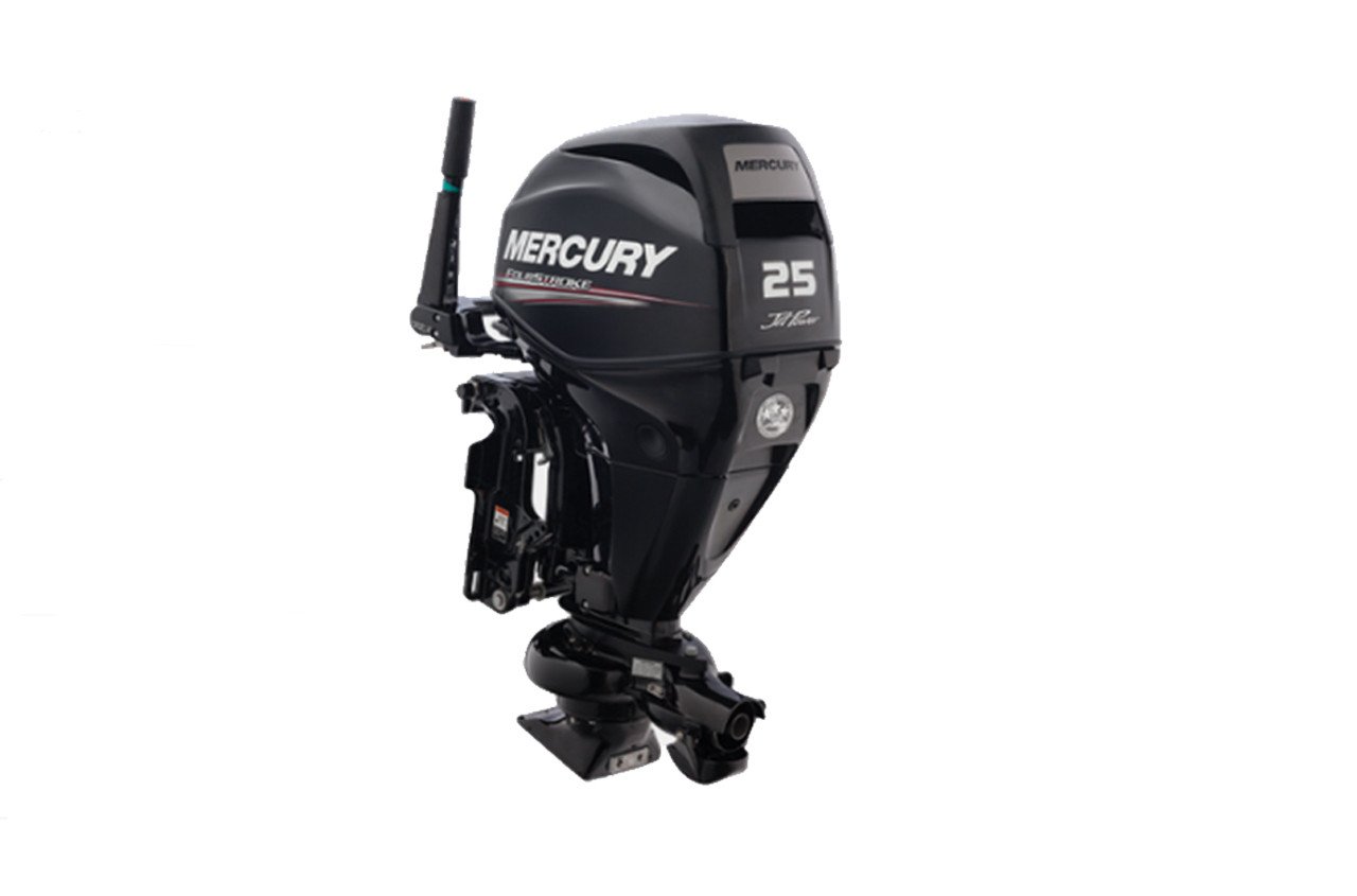Mercury 25hp Jet Outboard - Tiller, Electric Start, 15" Shaft - 25ELHGA