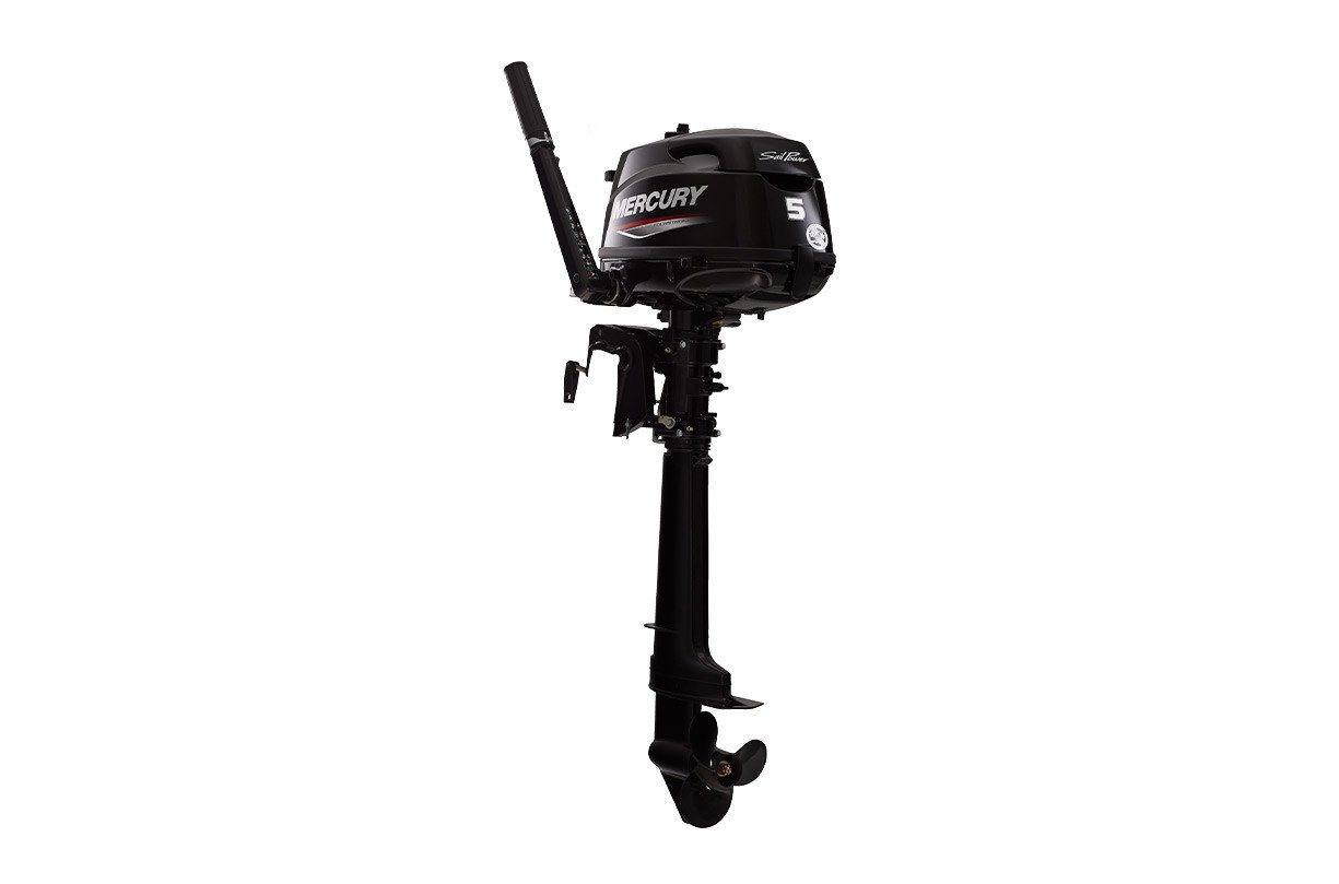 Mercury 5hp Sail Power Outboard | Tiller, Manual Start, 20" Shaft | 5MLHA