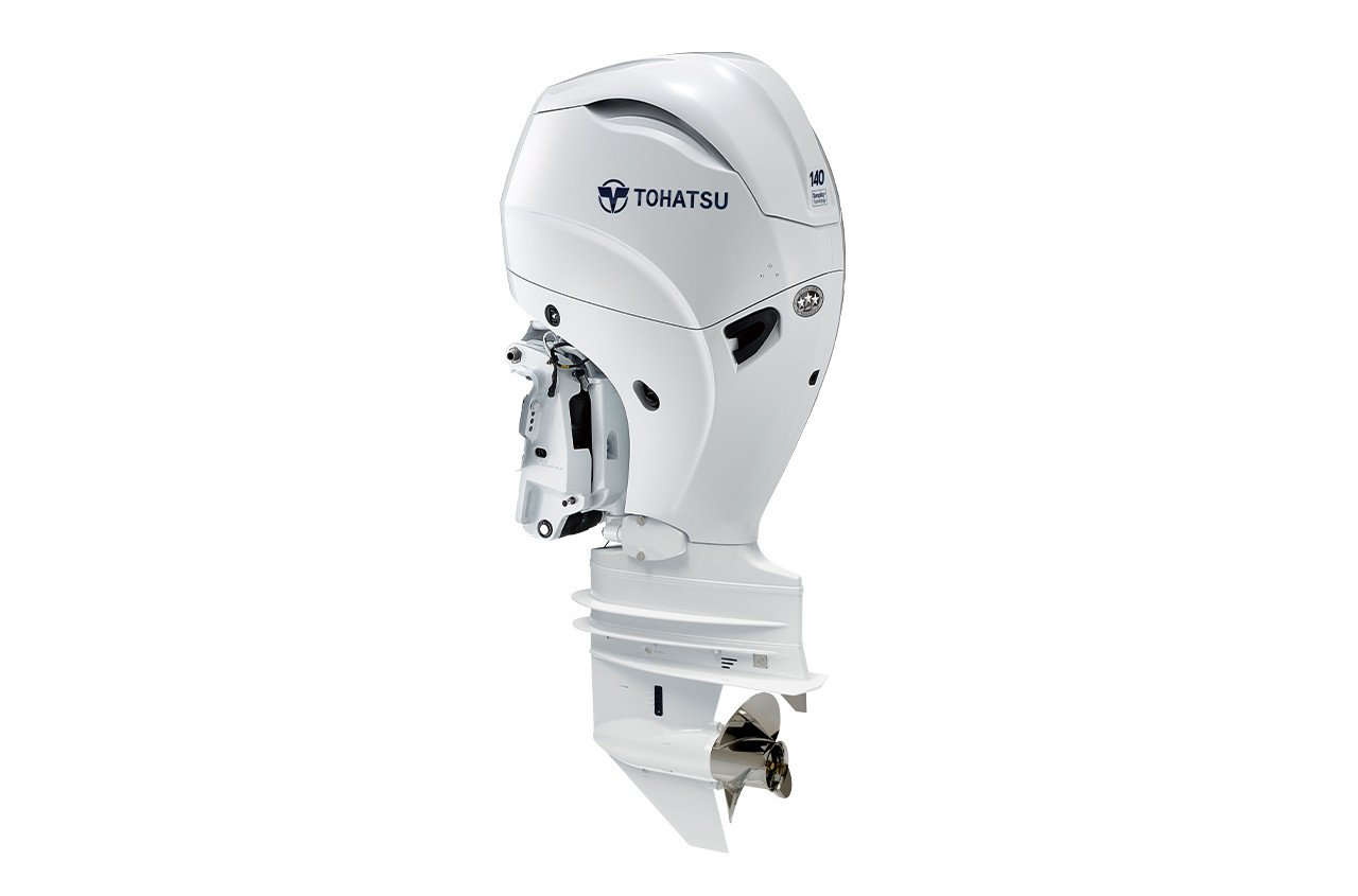 Tohatsu 140hp Outboard | Tiller or Remote Mechanical, 25" Shaft, Counter Rotation | MFS140AETCUL - Image 4