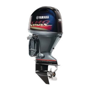 Yamaha 90hp V MAX SHO Outboard Motor 20" Shaft Standard Rotation Grey VF90LB