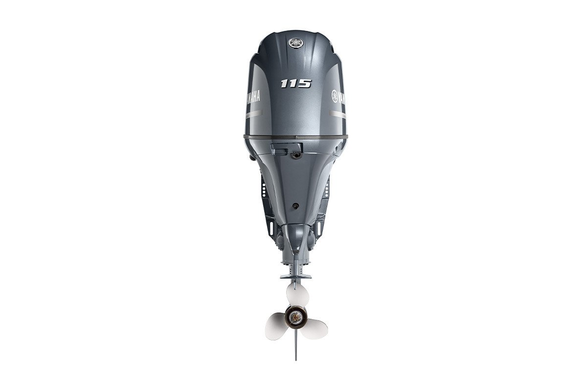 Yamaha 115hp Standard Outboard Motor 25" Shaft Counter Rotation Grey LF115XB - Image 3
