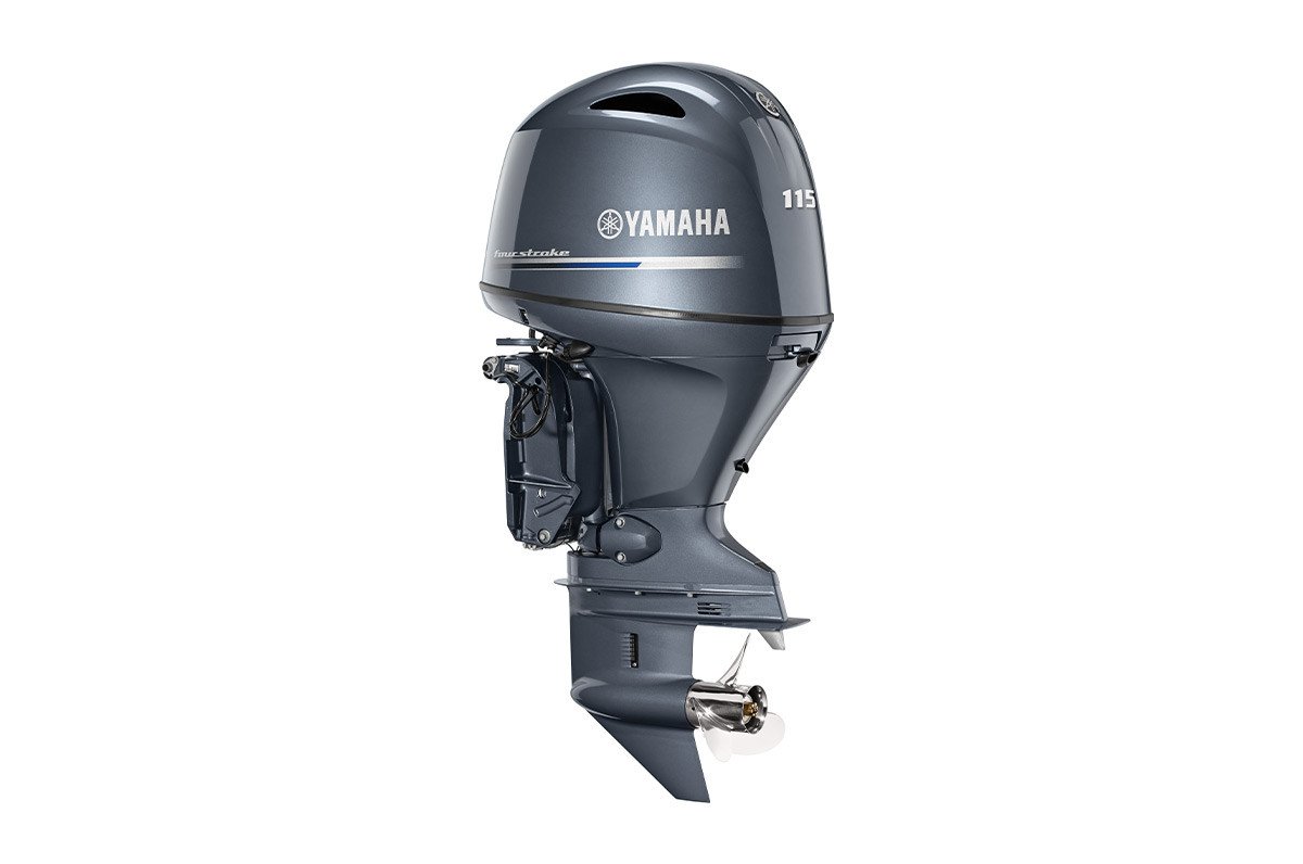 Yamaha 115hp Standard Outboard Motor 20" Shaft Standard Rotation Grey F115LB