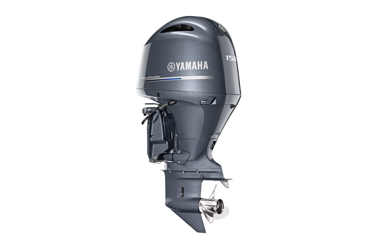 Yamaha 150hp DEC Outboard Motor 25" Shaft Counter Rotation Grey LF150XSA