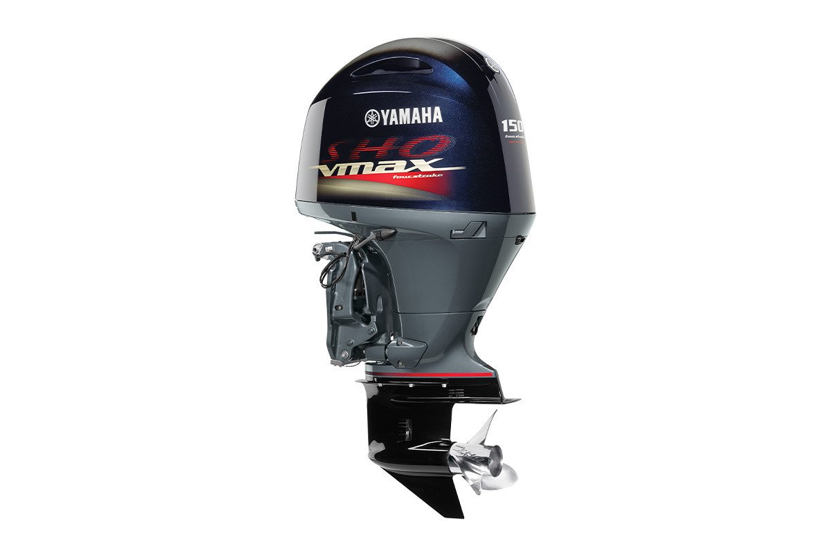 Yamaha 150hp V MAX SHO Outboard Motor 20" Shaft Standard Rotation Grey VF150LB