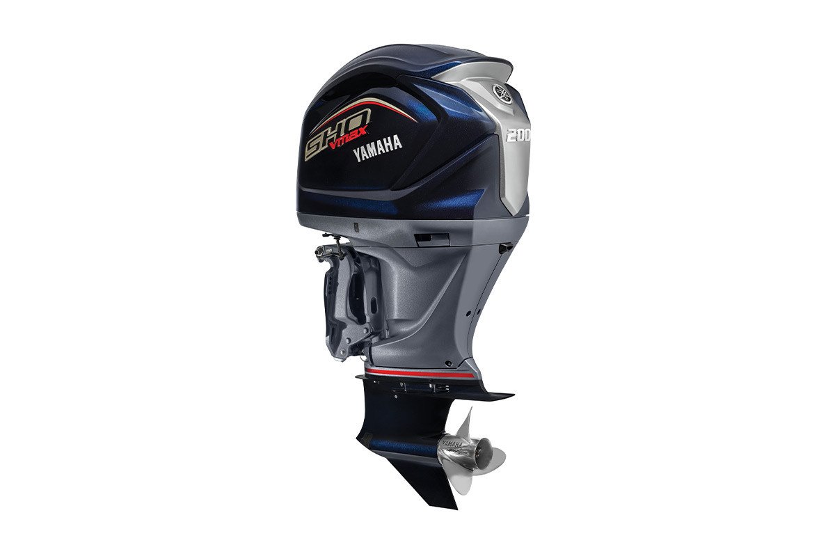 Yamaha 200hp V MAX SHO Outboard Motor 20" Shaft Standard Rotation Grey VF200LB