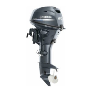 Yamaha 20hp Portable Outboard Motor 15" Shaft Standard Rotation Grey F20SWPB