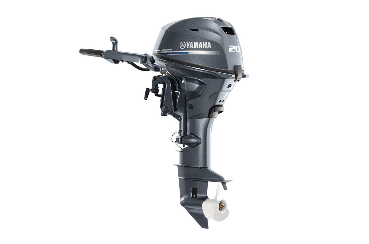 Yamaha 20HP 4-Stroke Outboard Motor | Tiller Steering | Electric + Manual Start | Power Tilt | 20" Long | Model F20LWPHB