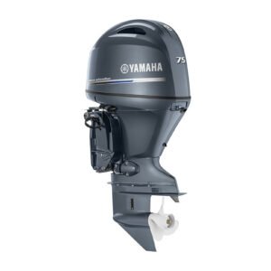 Yamaha 75hp Midrange Outboard Motor 20" Shaft Standard Rotation Grey F75LB