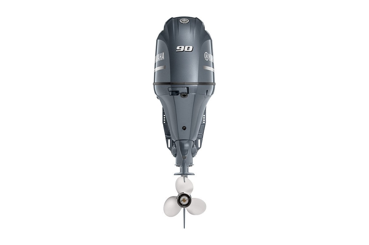 Yamaha 90hp Standard Outboard Motor 25" Shaft Standard Rotation Grey F90XB - Image 3