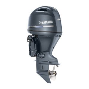 Yamaha 90hp Midrange Outboard Motor 20" Shaft Standard Rotation Grey F90LB