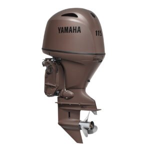Yamaha 115hp Special Edition Outboard Motor 20" Shaft Standard Rotation Matte Brown F115LB3 MB