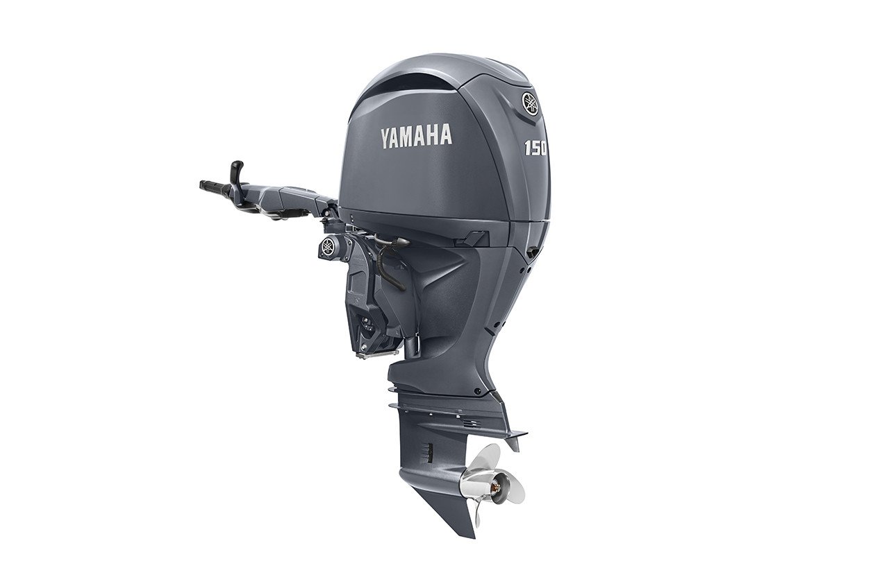 Yamaha 150hp Standard Outboard Motor 25" Shaft Standard Rotation Grey F150XHA