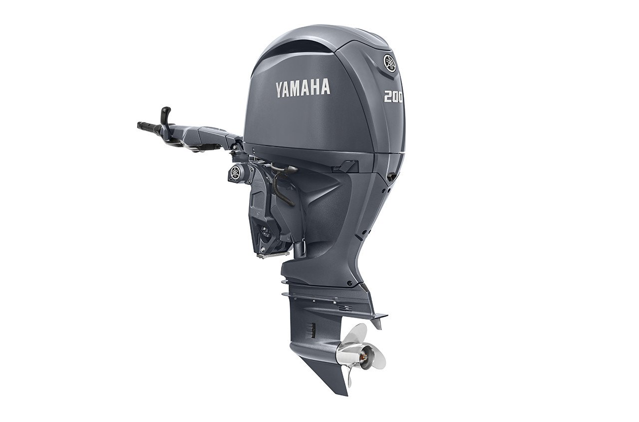 Yamaha 200hp Standard Outboard Motor 25" Shaft Standard Rotation Grey F200XHA