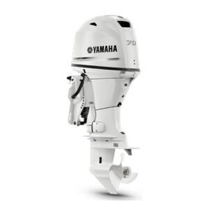 Yamaha 70hp Midrange Outboard Motor 20" Shaft Standard Rotation Pearl White F70LB2 WT