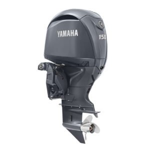 Yamaha 150hp Standard Outboard Motor 25" Shaft Counter Rotation Grey LF150XD