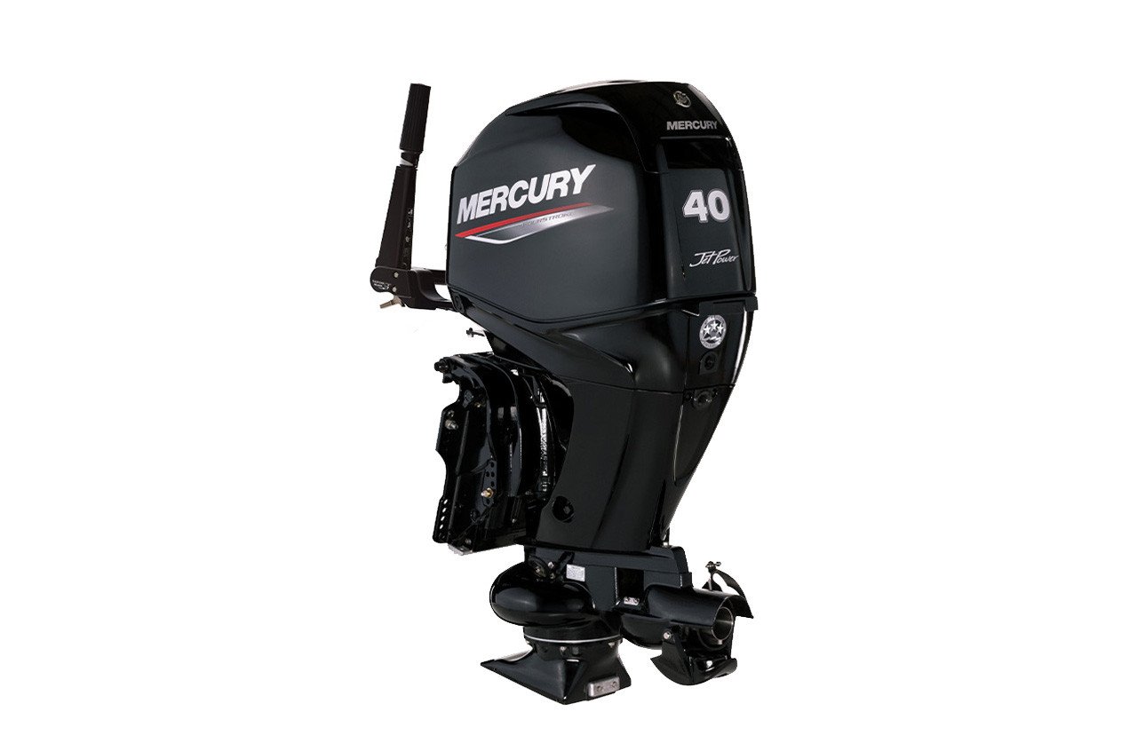 Mercury 40hp Jet Outboard - Tiller, Electric Start, 15" Shaft - 40ELHPT