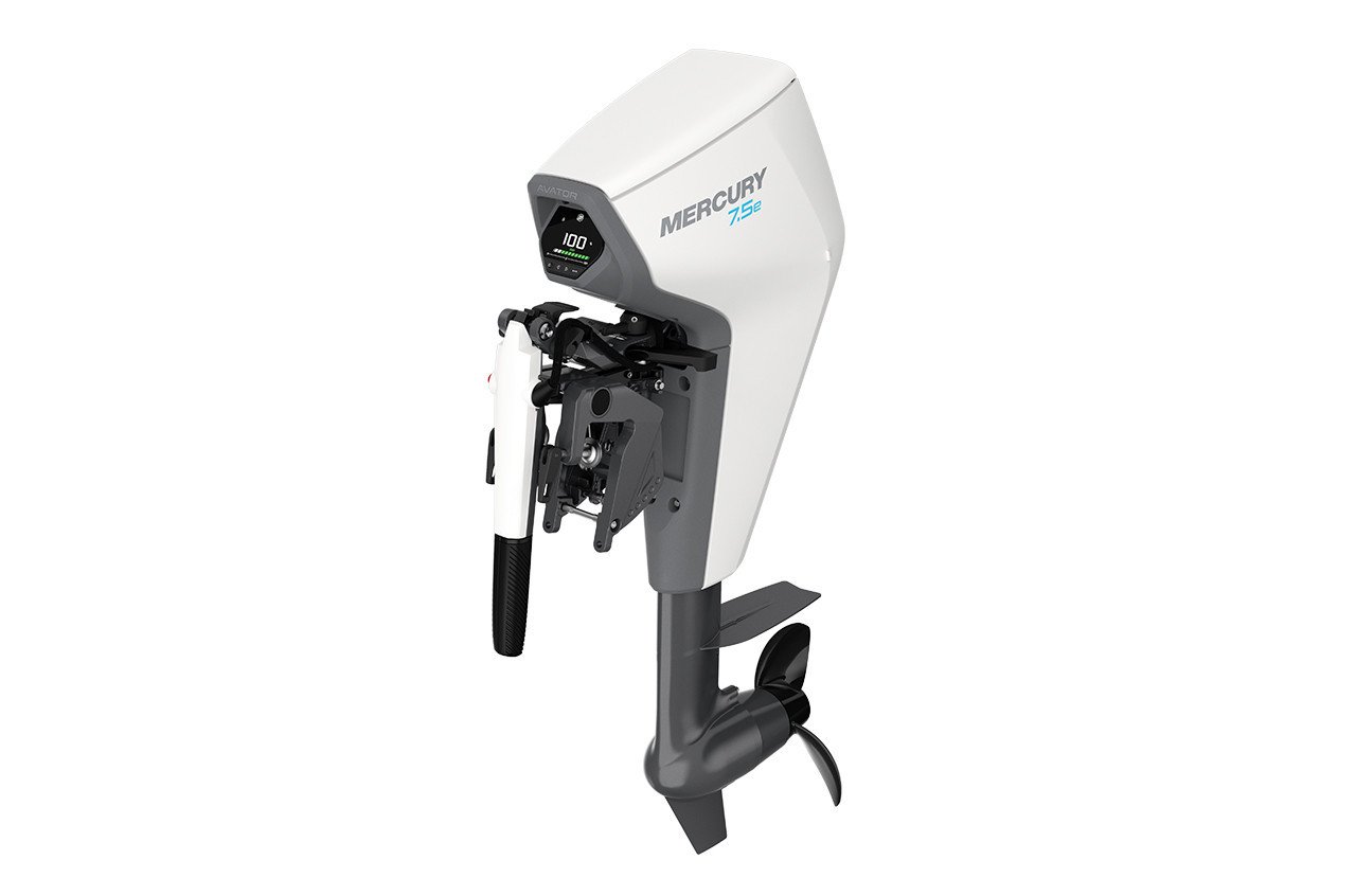 Mercury Avator Electric Outboard | 7.5EXLH | 3.5hp Equivalent, Tiller, 25" Shaft - Image 3