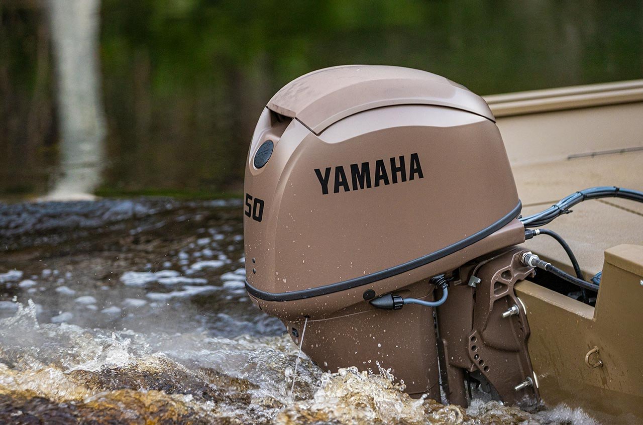 Yamaha 50hp Midrange Outboard Motor 20" Shaft Standard Rotation Matte Brown F50LC3 - Image 4
