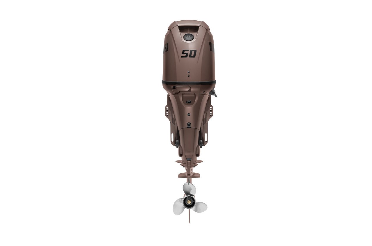 Yamaha 50hp Midrange Outboard Motor 20" Shaft Standard Rotation Matte Brown F50LC3 - Image 3