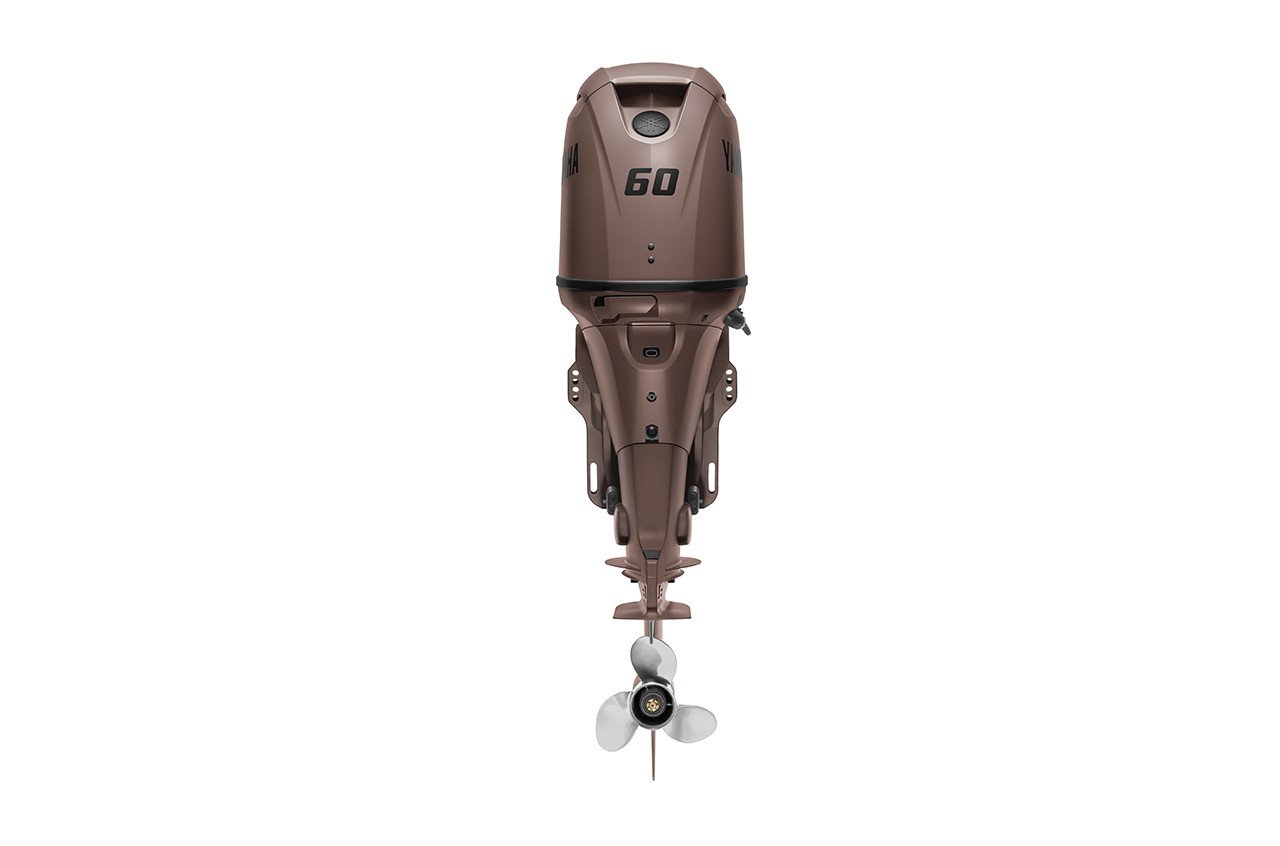 Yamaha 60hp Midrange Outboard Motor 20" Shaft Standard Rotation Matte Brown F60LC3 - Image 2