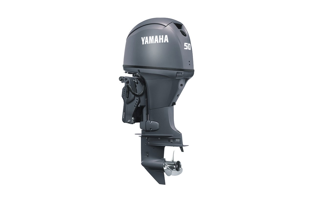Yamaha 50hp High Thrust Outboard Motor 20" Shaft Standard Rotation Grey T50LC