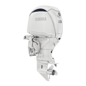 Yamaha 150hp DEC Outboard Motor 25" Shaft Counter Rotation White LF150XSA2