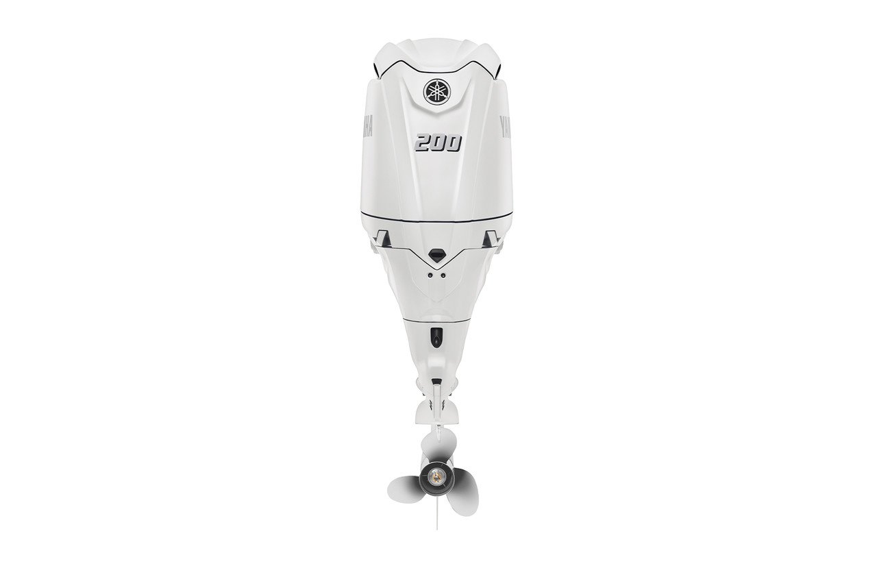 Yamaha 200hp Standard Outboard Motor 25" Shaft Standard Rotation Pearl White F200XD2 - Image 3