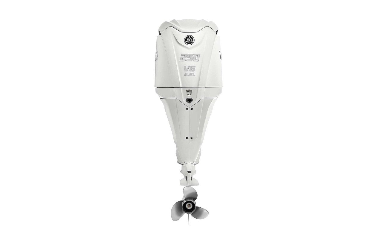 Yamaha 250hp DEC Outboard Motor 25" Shaft Counter Rotation White LF250XSB2 - Image 3